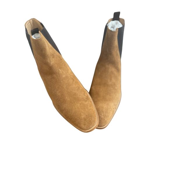 (43) NWT $495 The Kooples Brown suede leather Chelsea boots - Picture 5 of 13